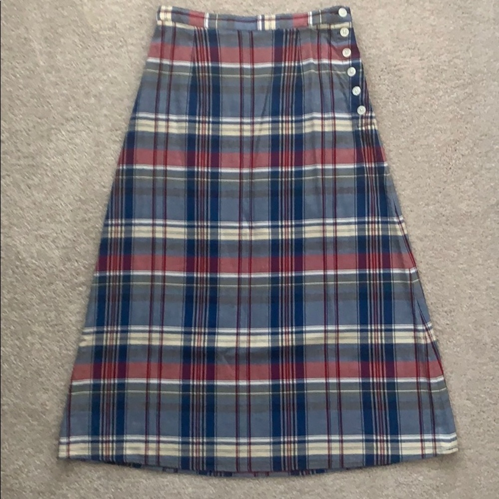 Talbots Petite Plaid Skirt